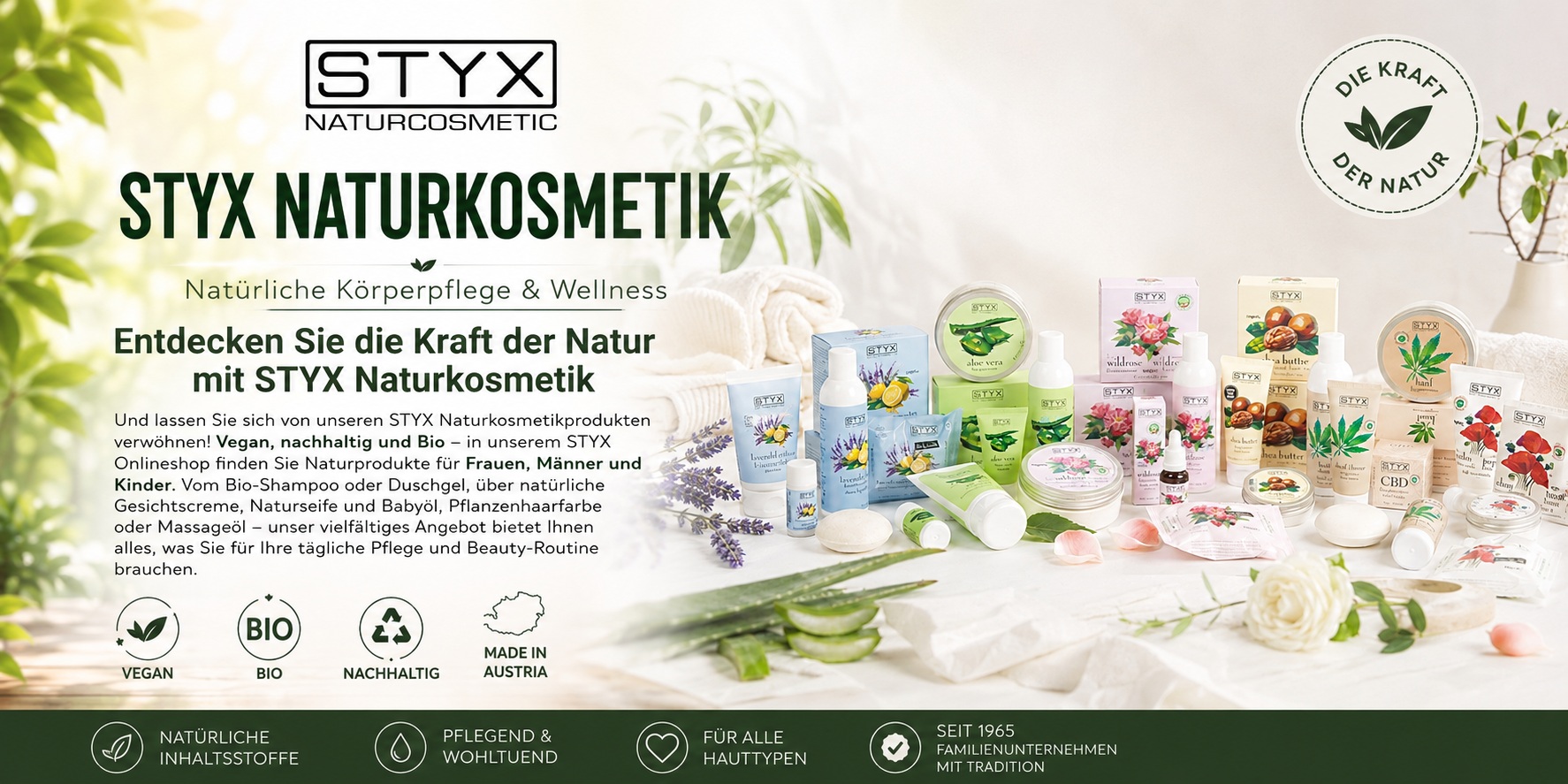 STYX Naturkosmetik aus �sterreich – nat�rliche Pflege f�r Gesicht und K�rper