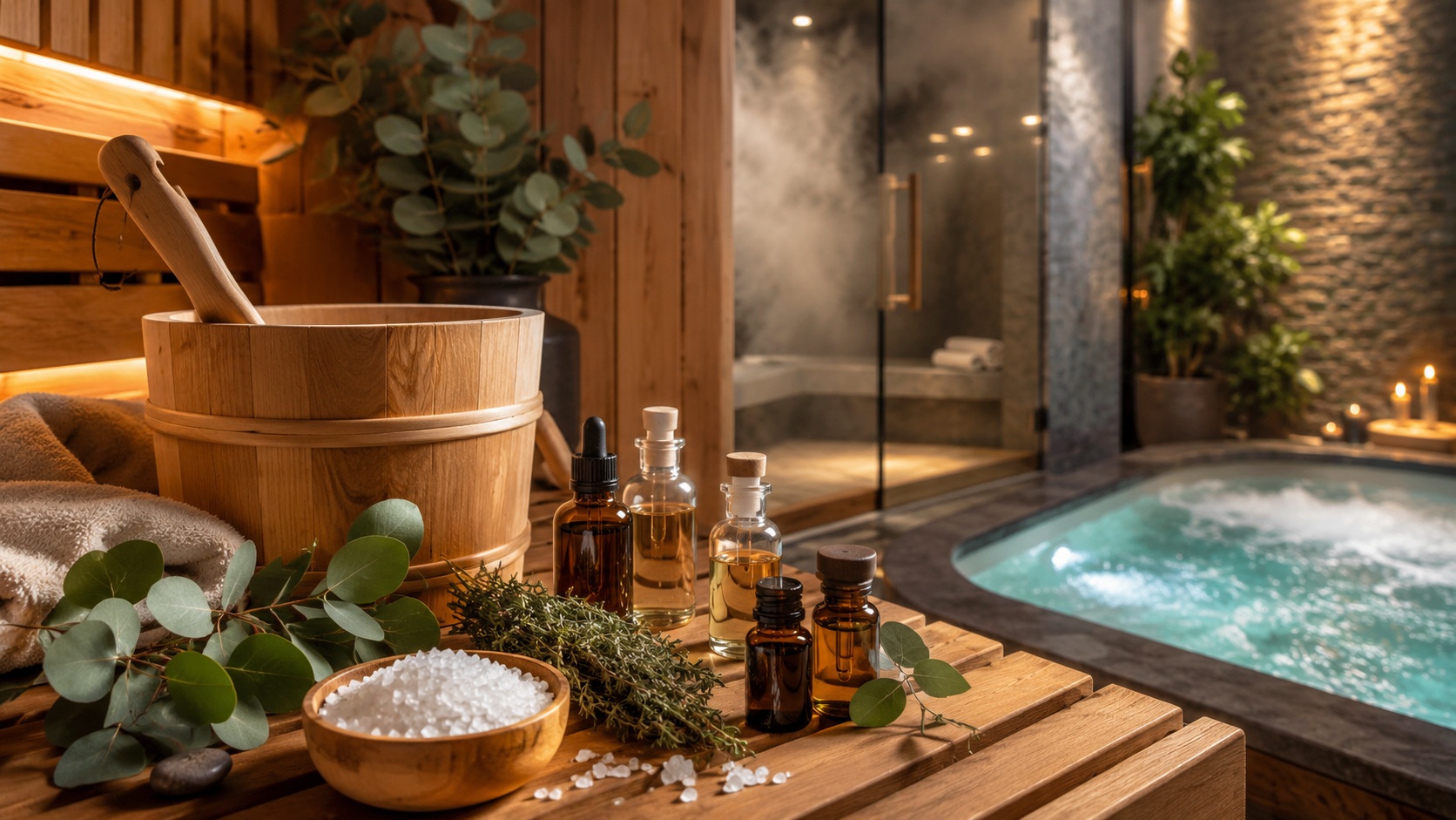 Sauna und Wellness -Sauna-, Dampfbad- & Whirlpool-D�fte
