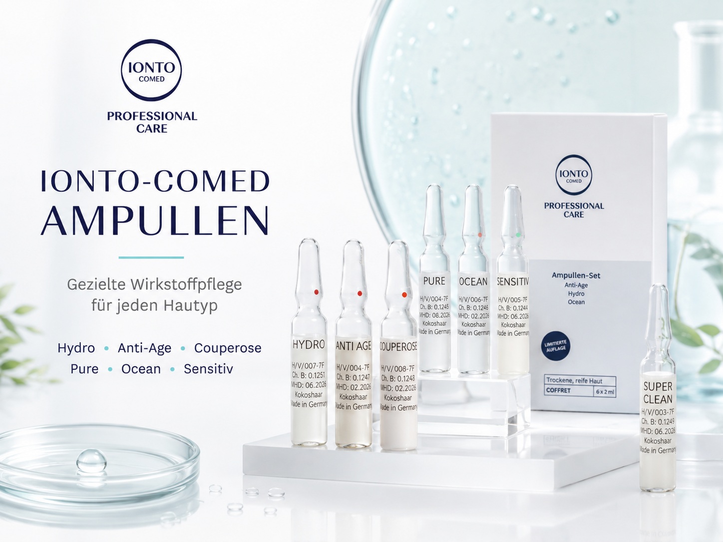 IONTO-COMED Ampullen – konzentrierte Wirkstoffpflege f�r jeden Hauttyp
