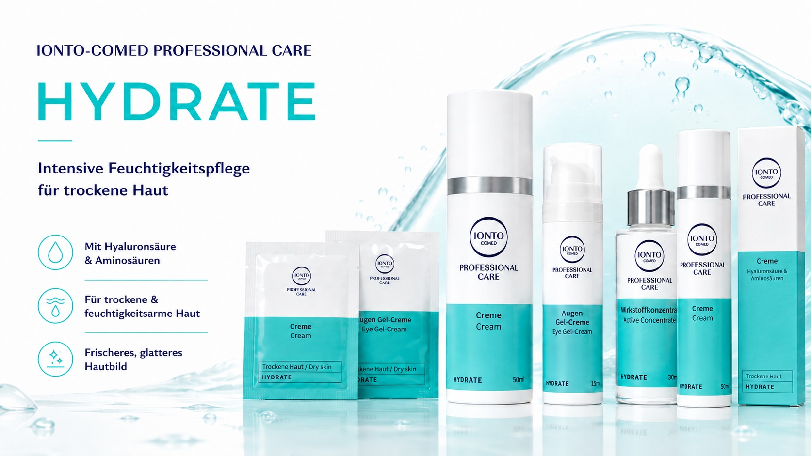 IONTO-COMED HYDRATE – intensive Feuchtigkeitspflege f�r trockene Haut