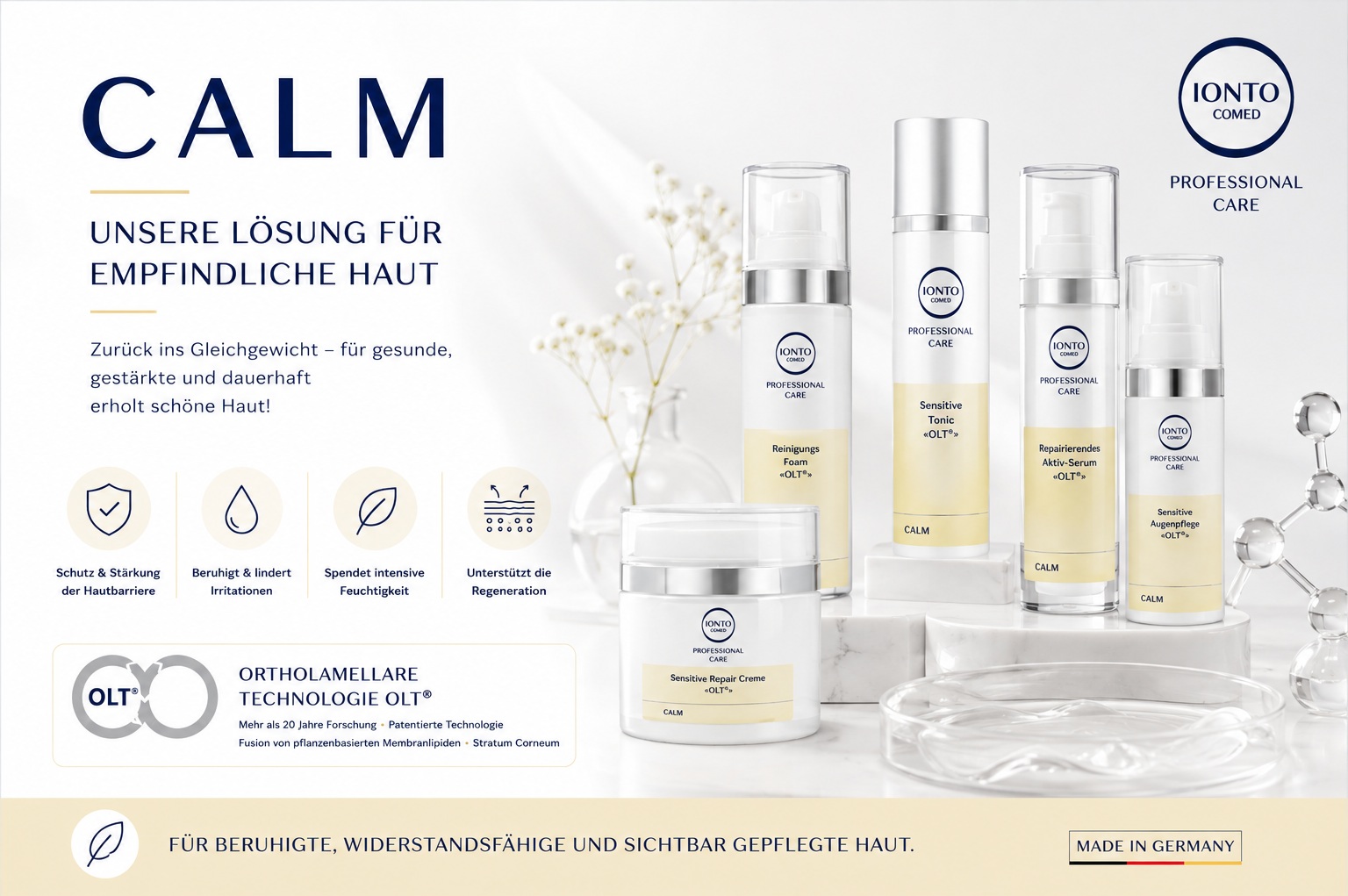 IONTO-COMED CALM – Pflege f�r empfindliche und gestresste Haut