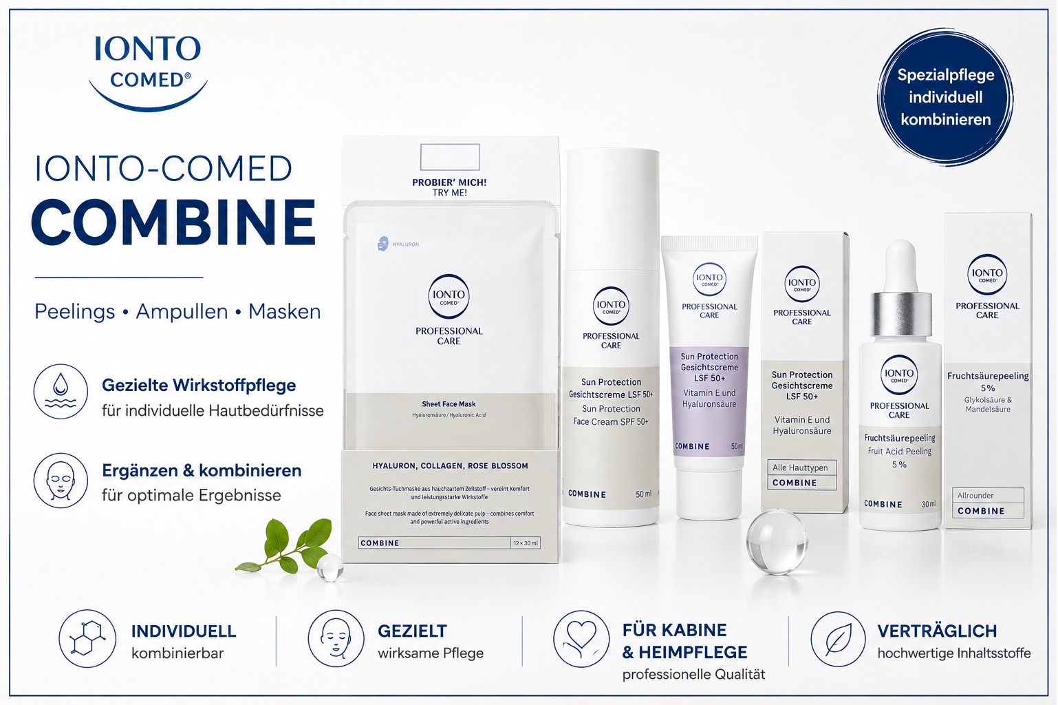 IONTO-COMED COMBINE – Spezialpflege individuell kombinieren