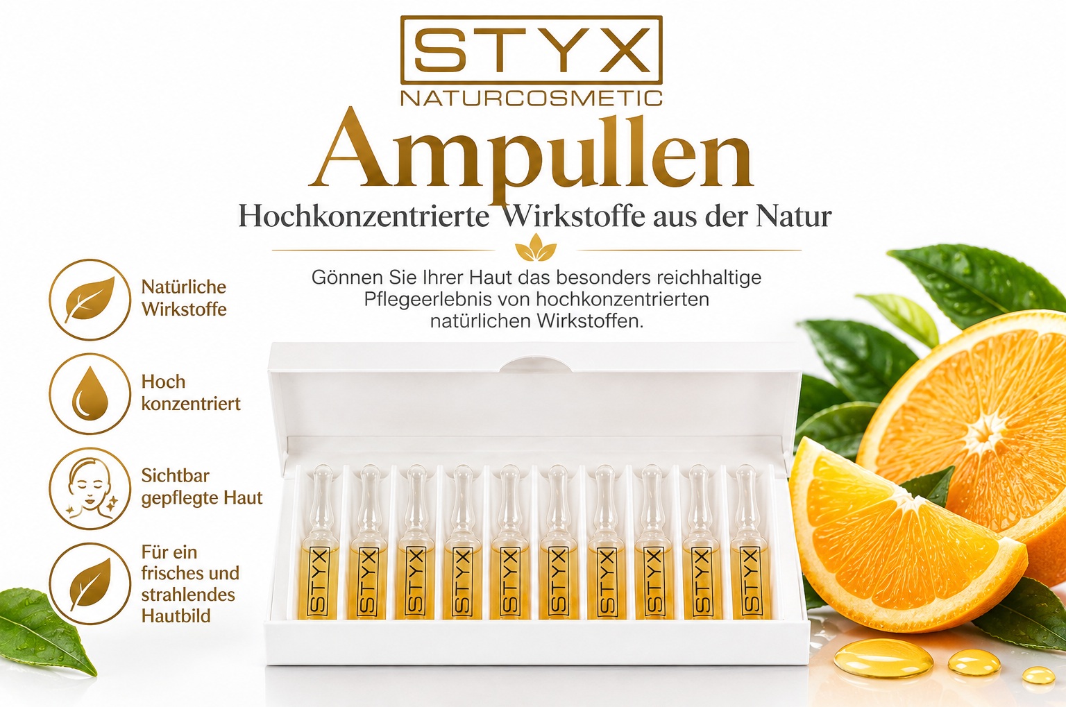 STYX AROMA DERM Ampullen – hochkonzentrierte Wirkstoffpflege