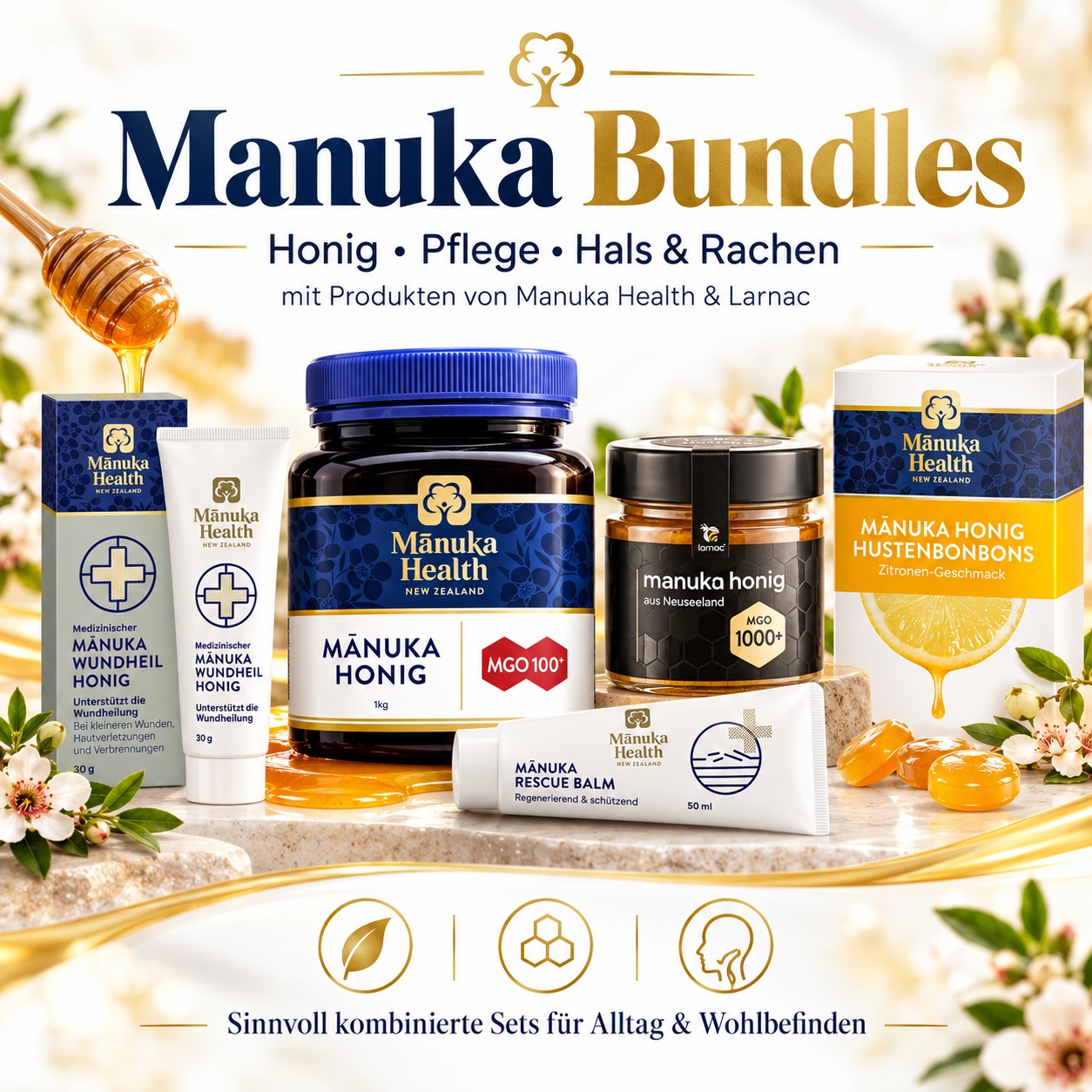 Manuka Bundles – sinnvoll kombinierte Sets rund um Honig & Pflege