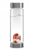 Vita Juwel -  Edelsteinflasche ViA | FITNESS - Roter Jaspis - Magnesit - Bergkristall